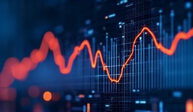 Data charts showing media industry trends